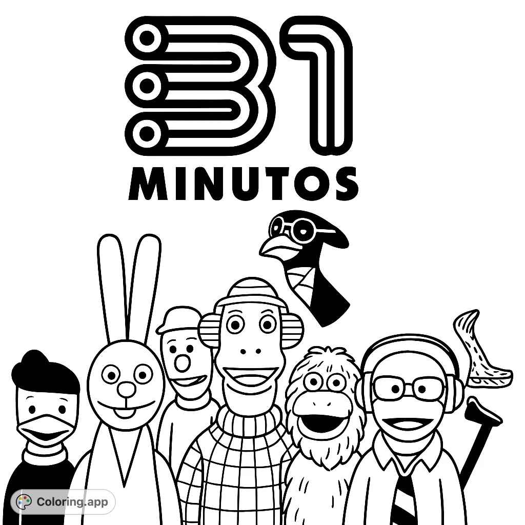 Dive into a world of fun with these unique puppet characters from a popular show! Perfect for fans to bring their favorite figures to life with creative colors.