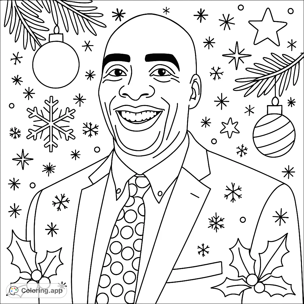 Capture the spirit of the season with this winter holiday themed executive portrait. A distinguished professional ready for your creative touch. Perfect for festive fun.