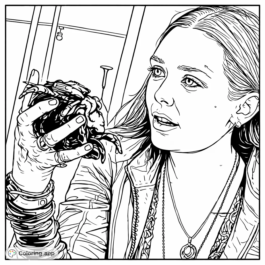 Wanda's Intense Gaze - Coloring.app