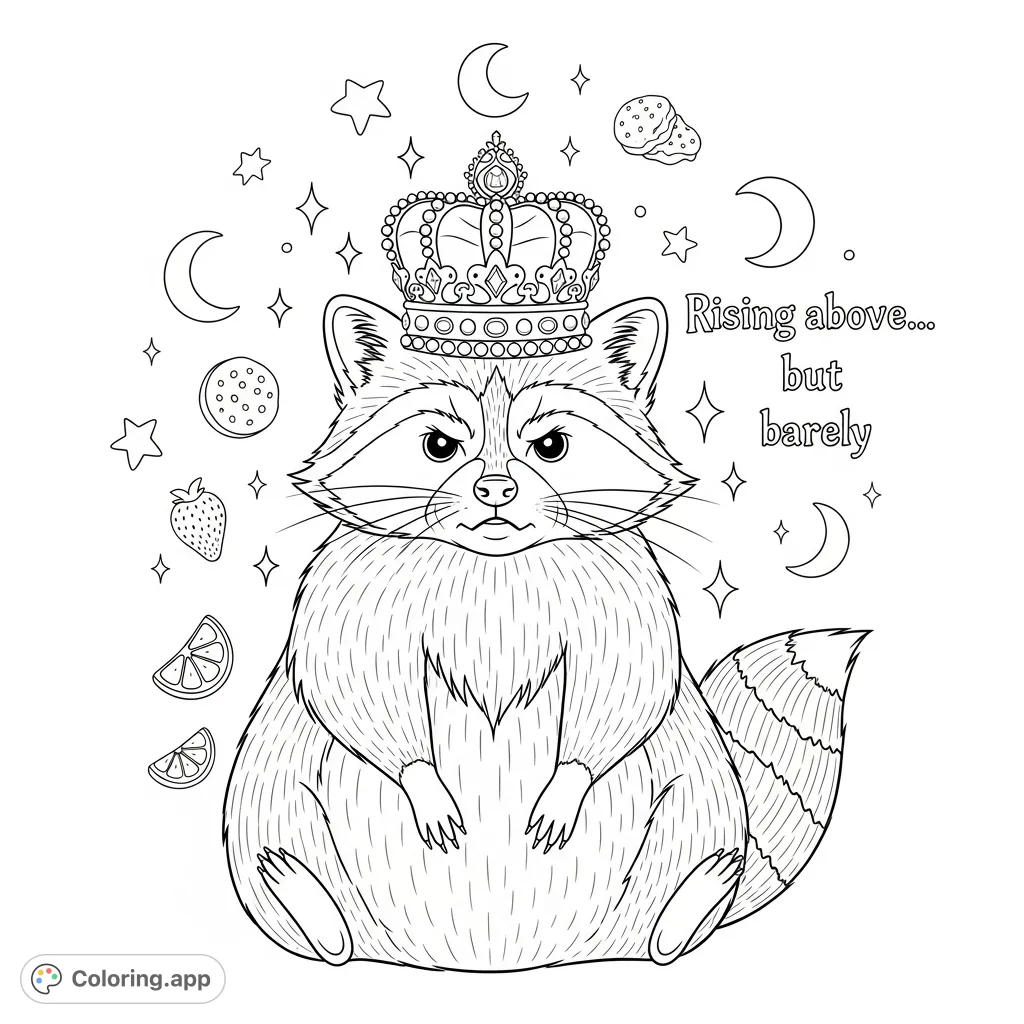 Complicated Racoon Colouring Raccoon Coloring Pages - Coloring.app