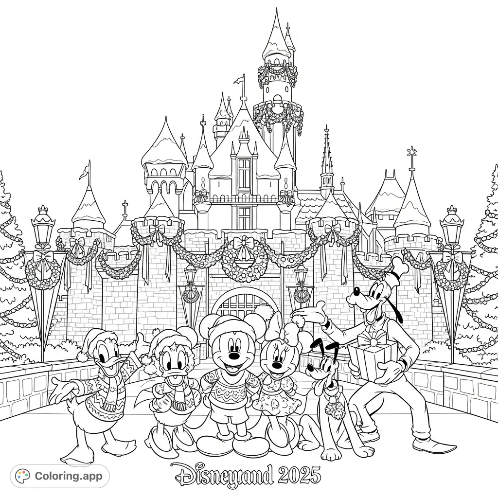 Disneyland Coloring Pages — Illustration 5 Disneyland Coloring Pages — Illustration 5