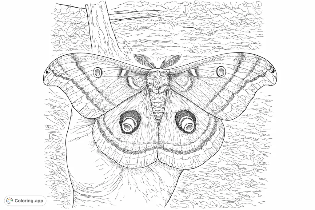 Explore the intricate patterns of a large moth with widespread wings, carefully held in a human hand, set against a soft natural background.