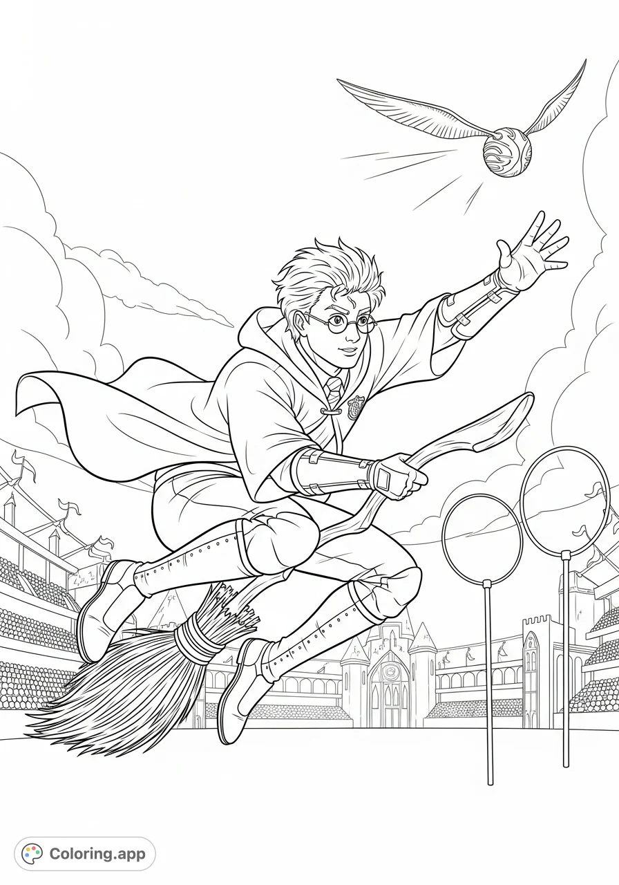 Wizarding World Coloring Pages Coloring app wizarding-world-coloring-pages-coloring-app