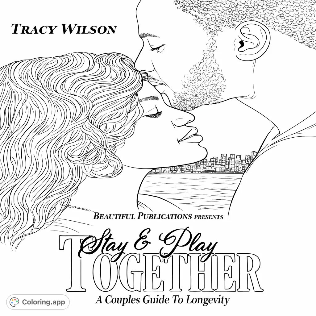 An intimate portrait of a couple, foreheads touching, against a backdrop of a luminous distant cityscape. Perfect for capturing tender moments.