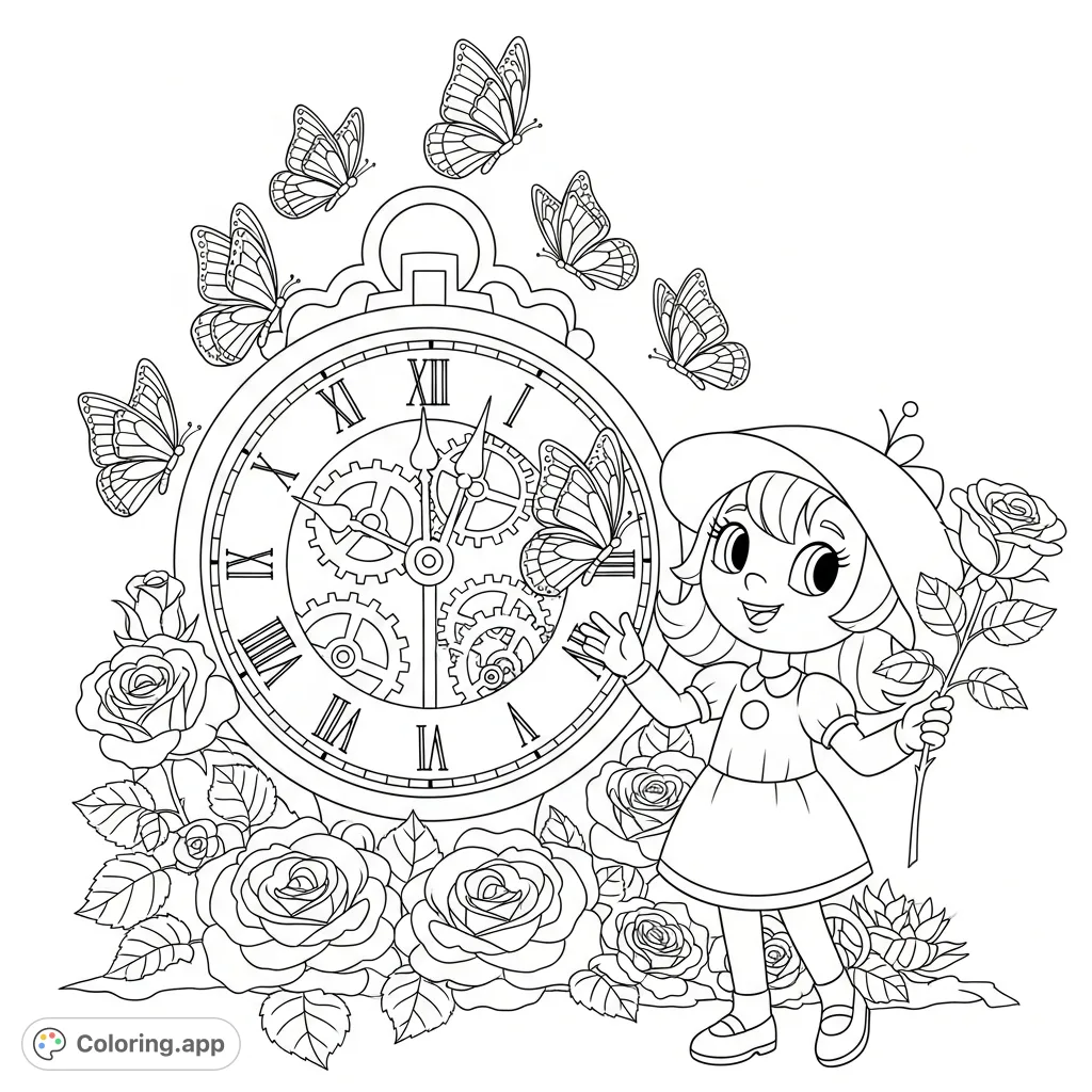 Loppy Rae Coloring Pages Rae Rae's Timeless Garden - Coloring.app
