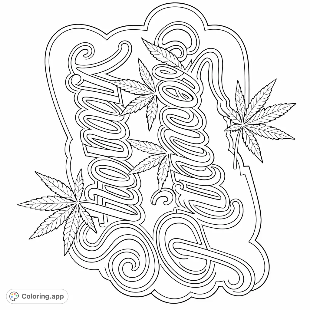 Sweet Things Cannabis Script - Coloring.app