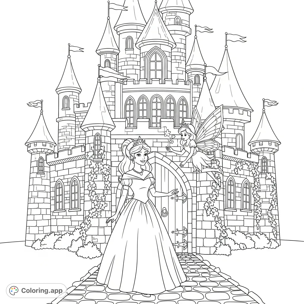 Happy Princess Fairy Castle Coloring app happy-princess-fairy-castle-coloring-app