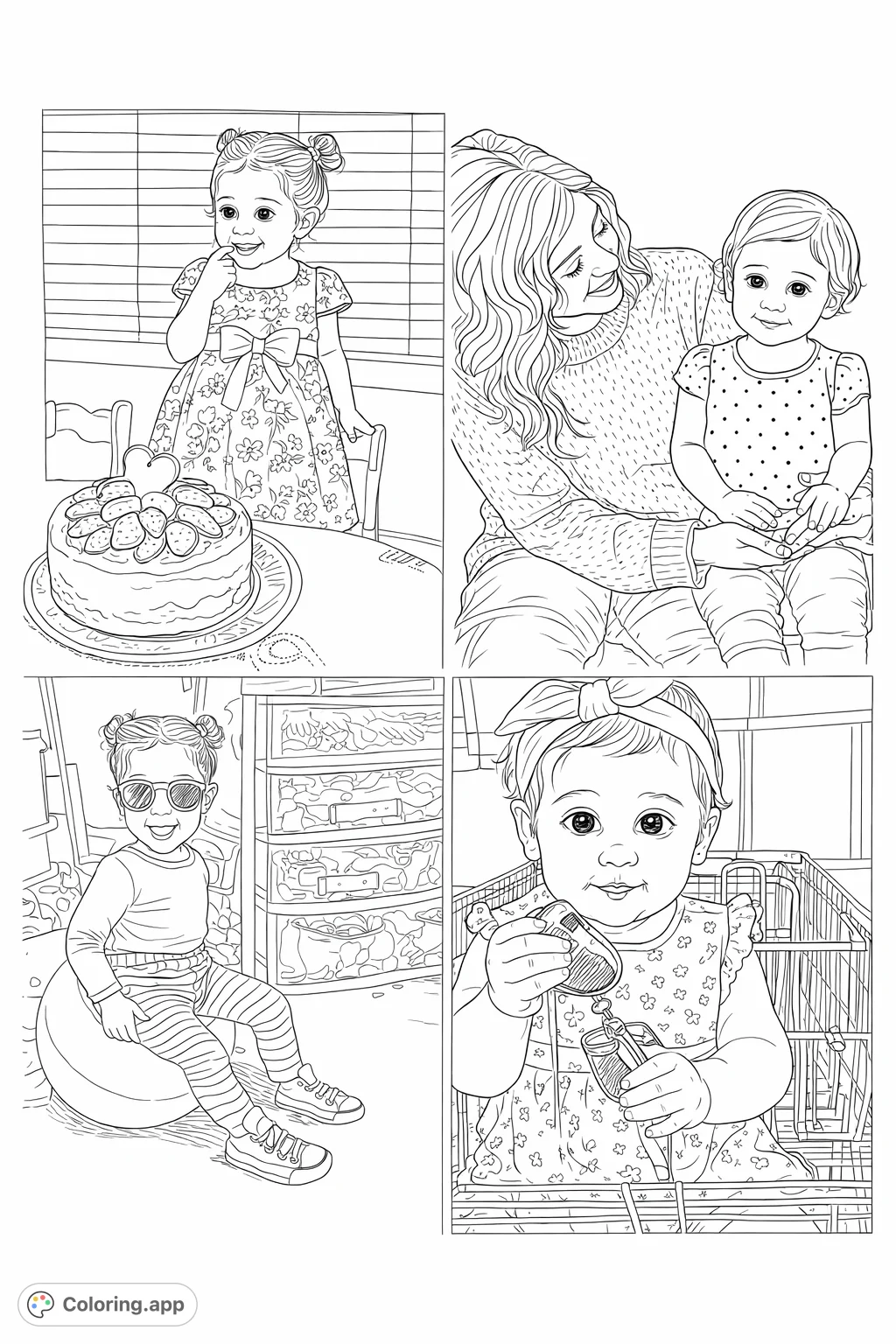 Explore a charming collection of a young child's everyday adventures, featuring birthday celebrations, playful poses, and heartwarming family connections.