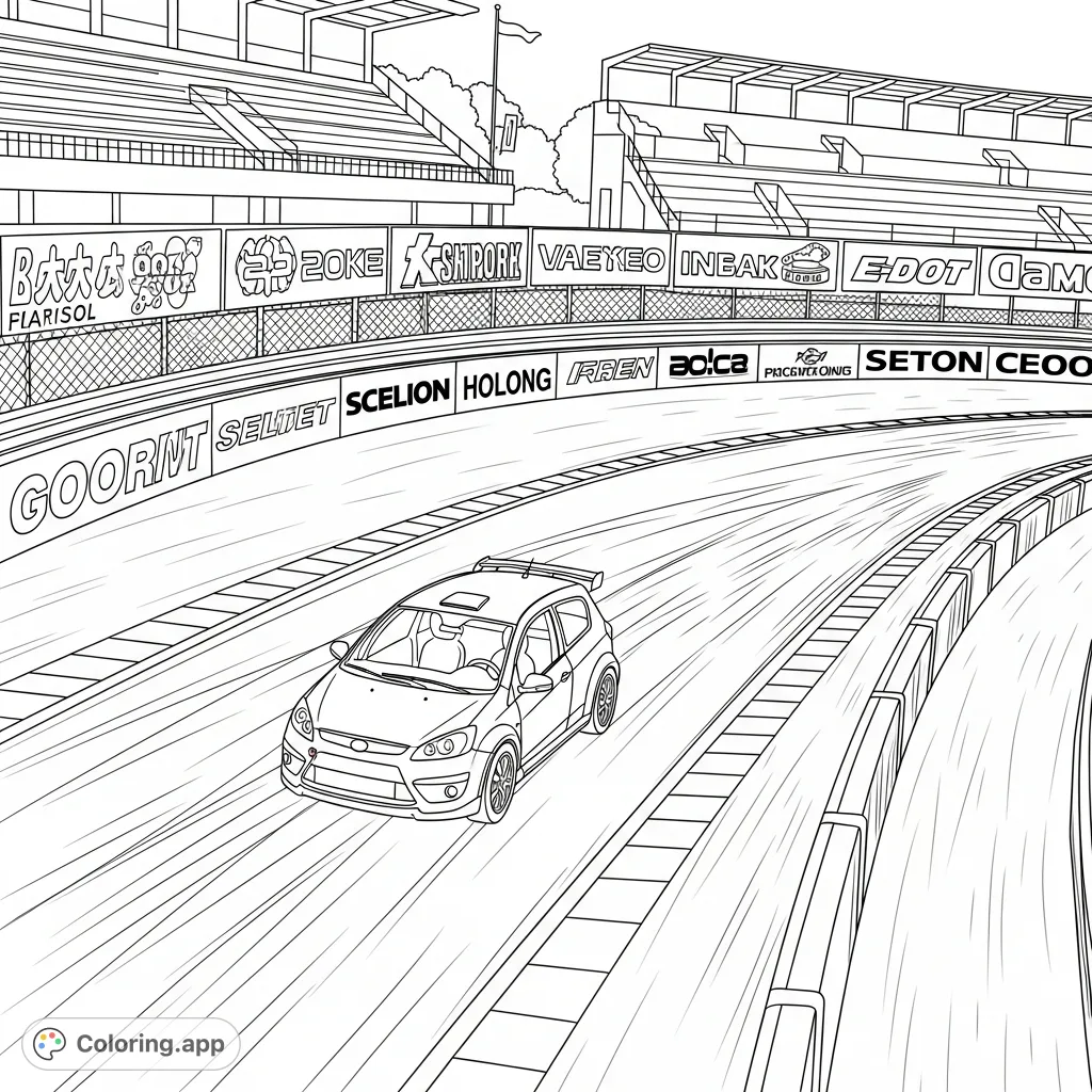 Track Ripper Colouring Car Track Coloring Pages - Coloring.app