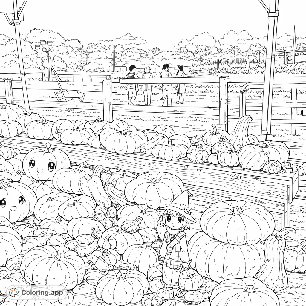 Explore a vibrant autumn harvest scene featuring a plentiful display of diverse gourds and pumpkins piled high. Perfect for fall enthusiasts and creative minds!