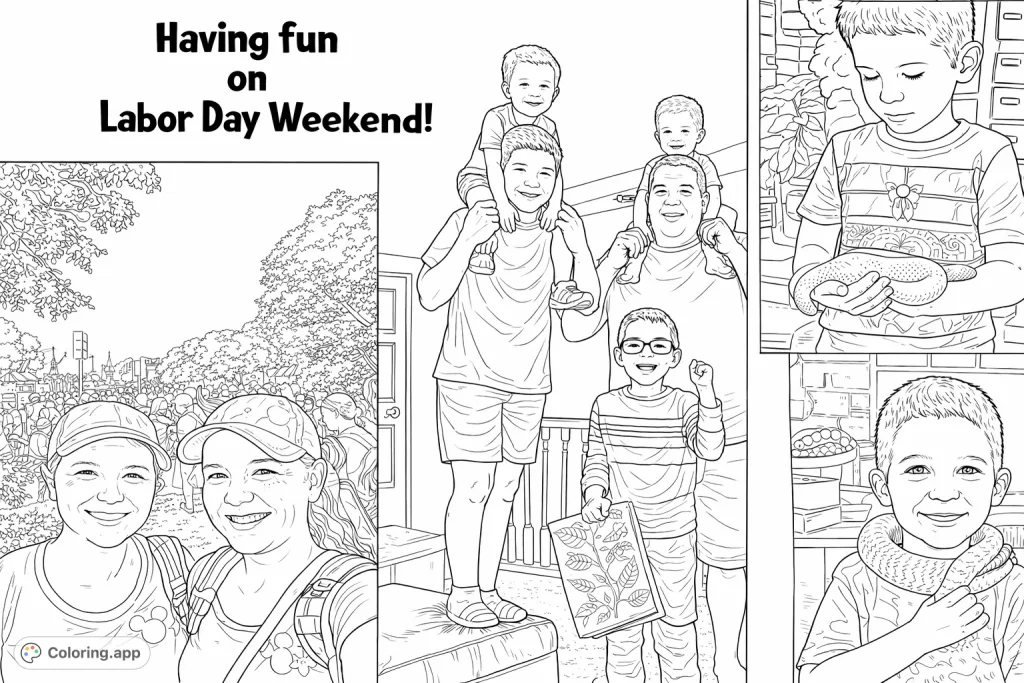 A dynamic collage featuring family moments, including outdoor adventures, indoor poses, and encounters with fascinating reptiles. Perfect for all ages.