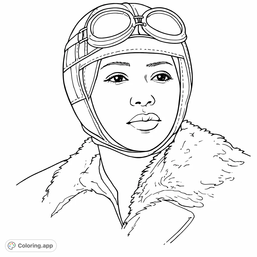 Capture the spirit of early aviation with this inspiring aviator portrait. Featuring a pilot in a classic flight helmet and goggles, ready for adventure.