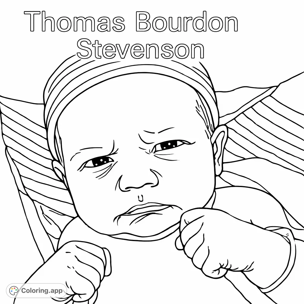 Capture the tender details of a newborn baby's thoughtful expression, swaddled in a soft blanket and wearing a cozy cap. A heartwarming scene.