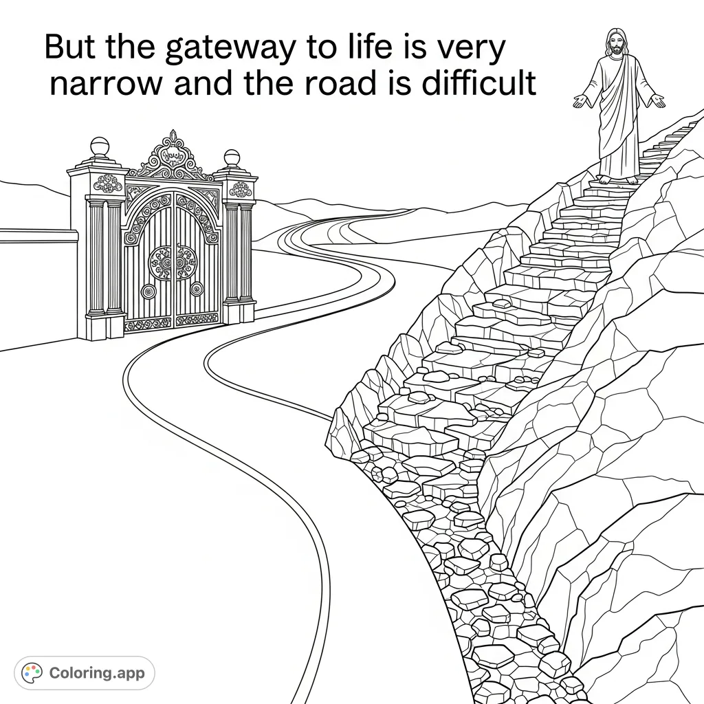 Narrow And Broad Paths Coloring app narrow-and-broad-paths-coloring-app