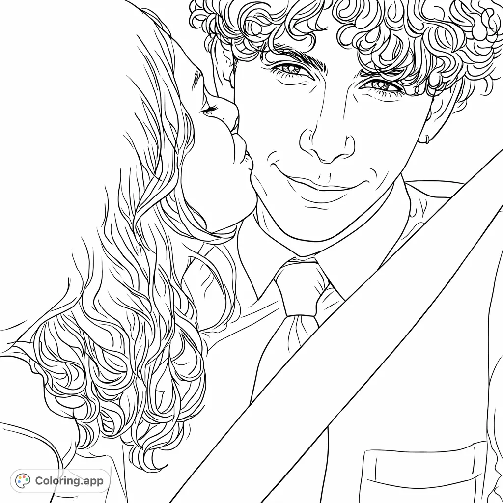 Capture a heartwarming moment of connection with this close-up portrait of two individuals. Perfect for expressing warmth and tender bonds.