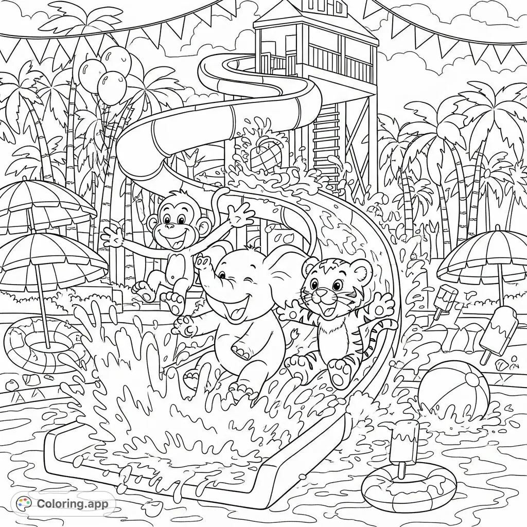 Splash Rivals Coloring Sheet Splash Coloring Pages - Coloring.app