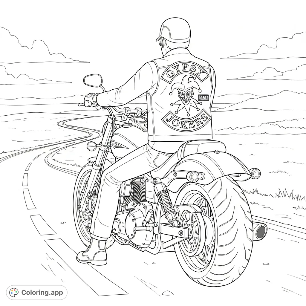 Gypsy Jokers Rider Journey Coloring App