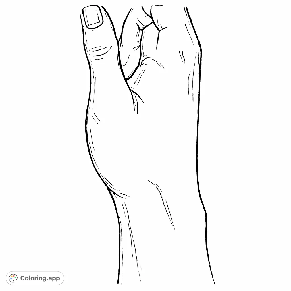 Explore human anatomy with this detailed human foot coloring page, a free printable coloring page with a hand-drawn sketch appearance for all ages.
