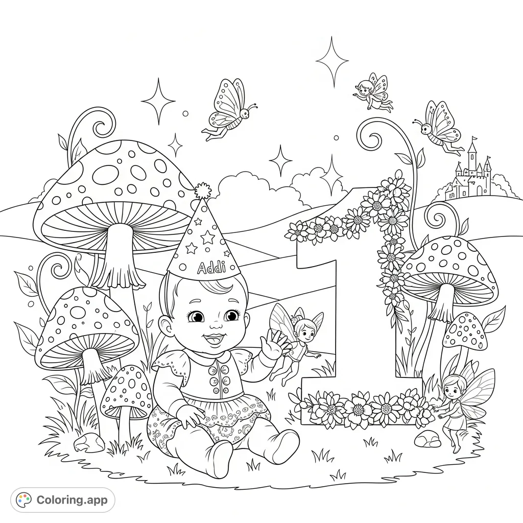 Addi Coloruing Onederland Coloring Pages - Coloring.app