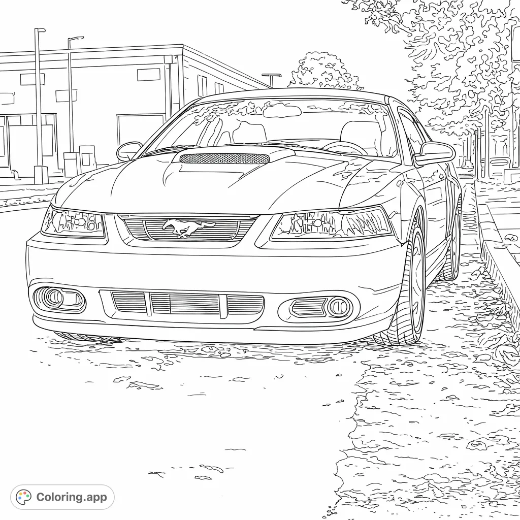 Capture the sleek lines and powerful presence of a classic sports car. This detailed front view offers an exciting challenge for car enthusiasts of all ages.