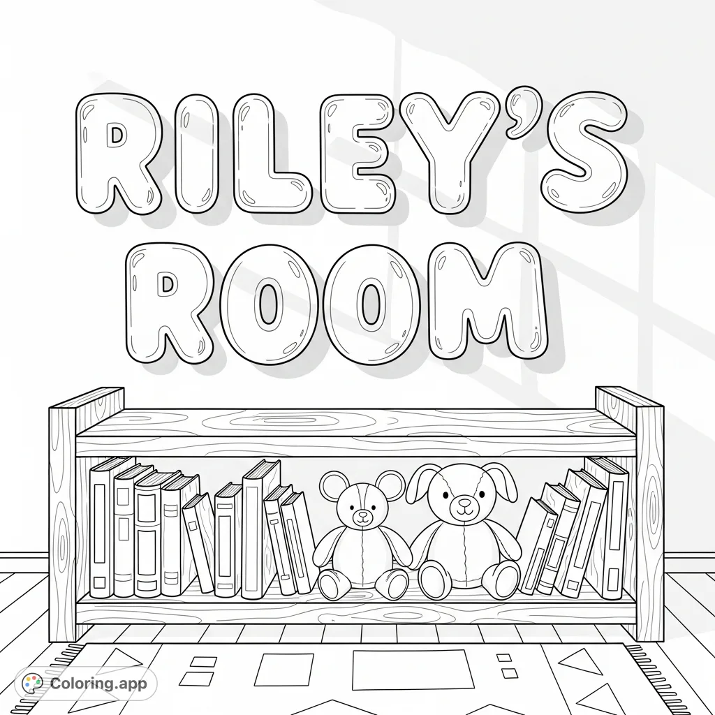 Simon Riley Coloring Riley's Personalized Room Decor - Coloring.app