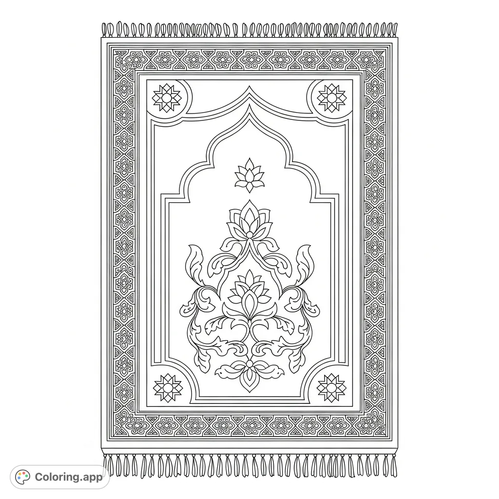 Printable Coloring Rug Rug Coloring Pages - Coloring.app