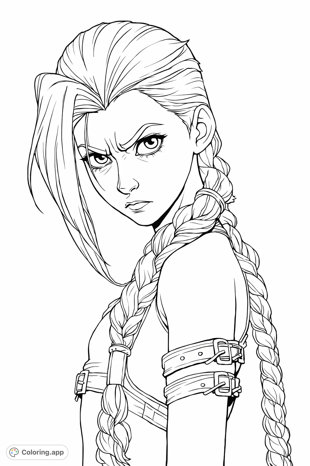 Capture the intensity of this character with flowing braids and striking details. A challenging and rewarding experience for fans of intricate designs and strong personalities.