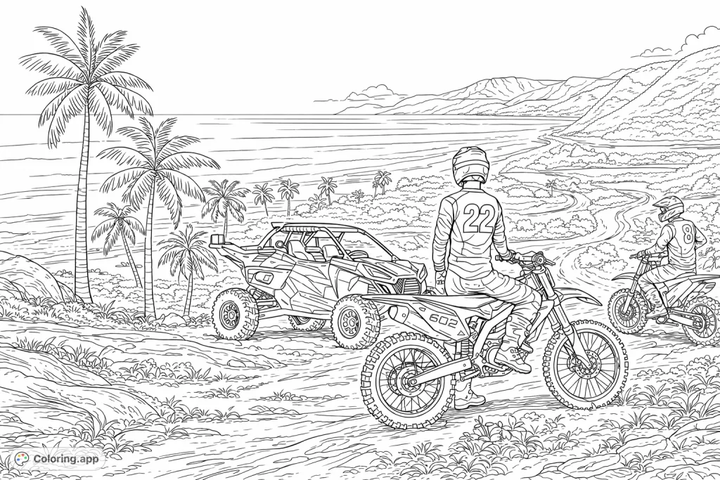 Motocross Coloring Pages - Page 4 - Coloring.app