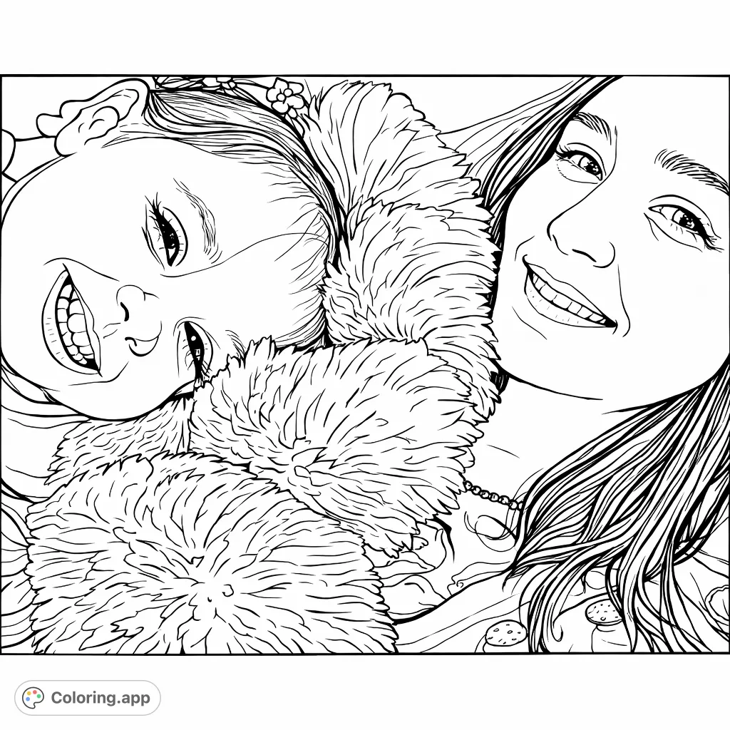 Capture a tender cuddle moment between an adult and a child nestled in a fluffy blanket. Express warmth, connection, and joy with your creative colors.