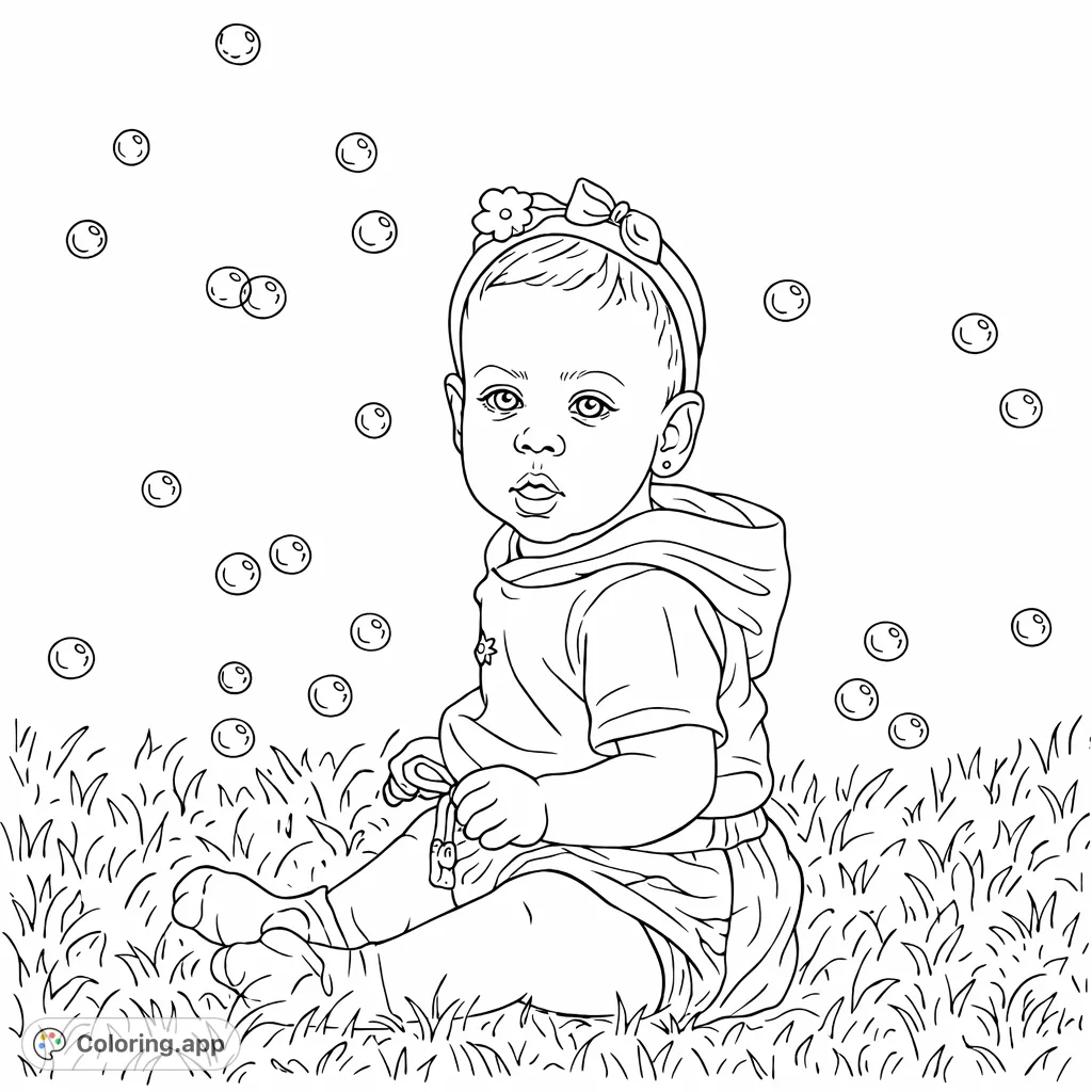 Baby's Bubble Playtime - Coloring.app