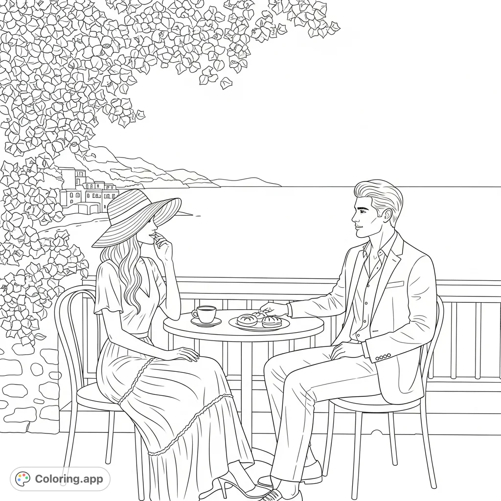 Riviera Cafe Vista - Coloring.app