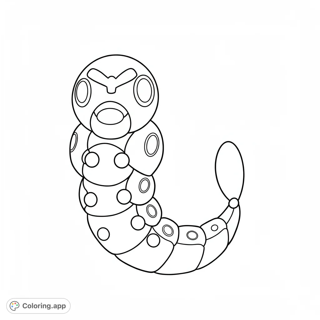 A unique robotic creature with a segmented body, large eyes, and a distinct tail, perfect for sci-fi and robot enthusiasts.