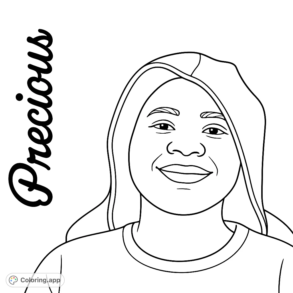 A joyful portrait of a smiling person wearing a comfortable hooded top, perfect for a relaxing coloring experience.