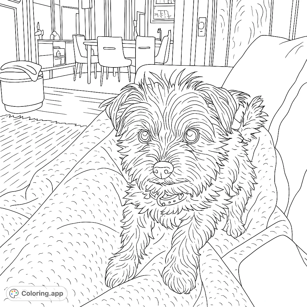 Unleash your creativity with this adorable terrier coloring page! A fun and relaxing activity for dog lovers of all ages.