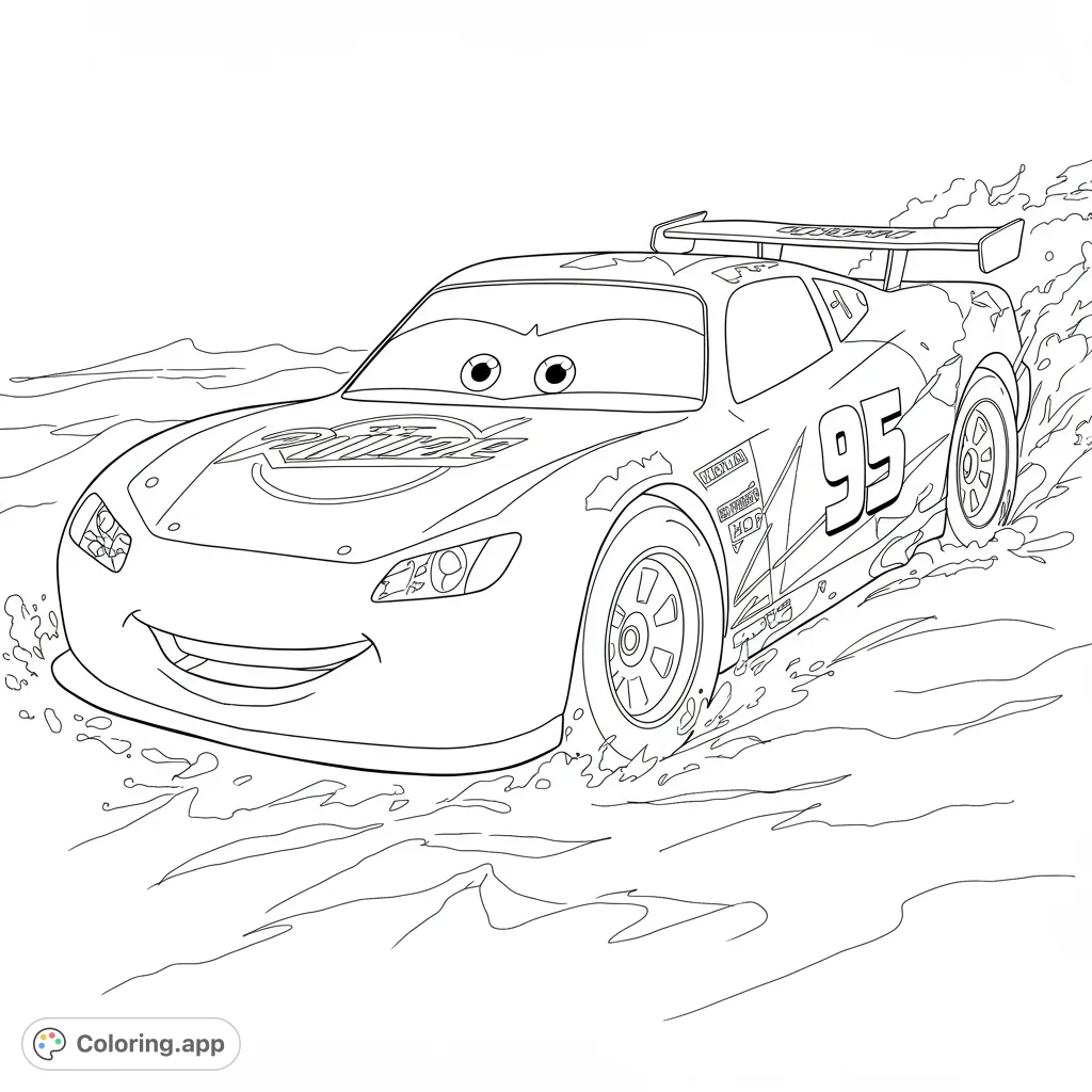 Speedway Amca Colouring In Speedy Race Car Adventure - Coloring.app