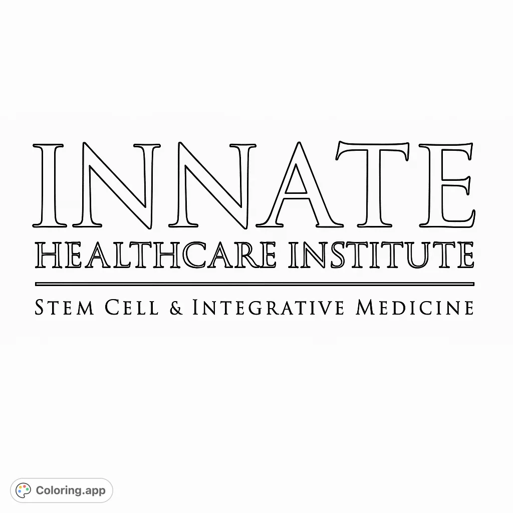 Explore a serene design symbolizing natural healing and cellular harmony. A free printable wellness coloring page for all ages.