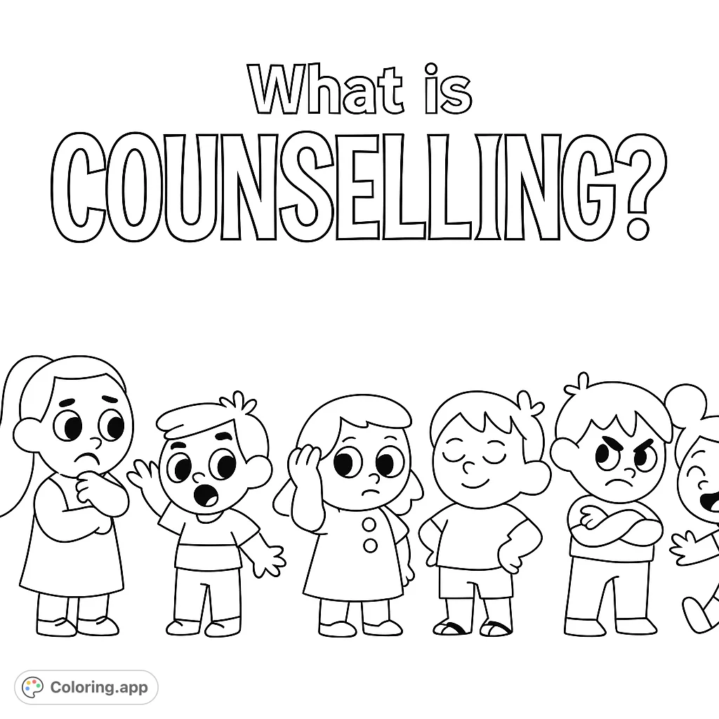Explore emotions with this free printable children's emotions coloring page. Perfect for kids and adults.