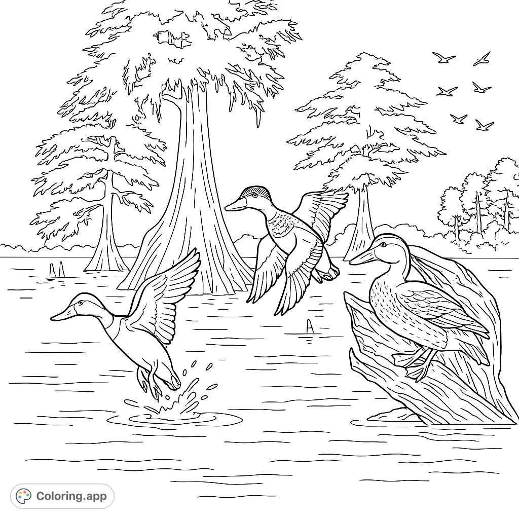 Swamp Rabbit Coloring Pages Swamp Wildlife Encounter - Coloring.app