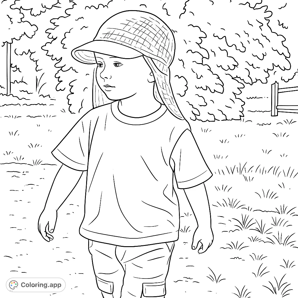 Explorer Children Color Little Explorer Outdoors - Coloring.app