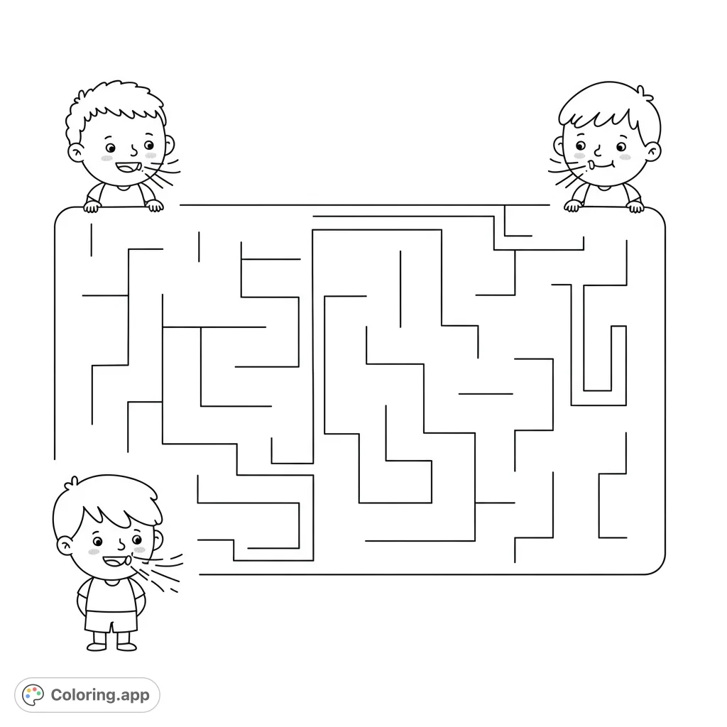 Navigate a fun, cartoony maze from mouth-open to mouth-closed breathing. A simple, engaging activity for kids to learn healthy habits.