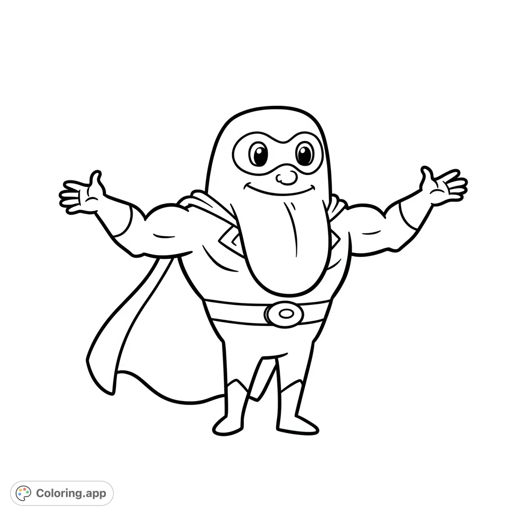 Meet MYO, the heroic tongue character with a cape and strong arms, inviting you to a world of color and adventure! A fun, simple design for all ages.