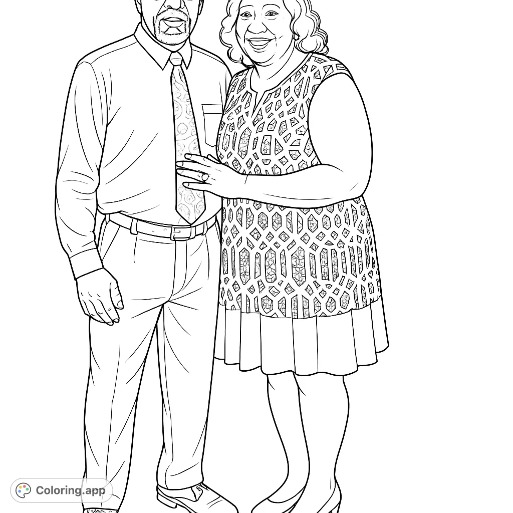 Capture the warmth of a loving couple in this elegant portrait. Perfect for personalizing with your favorite shades and celebrating relationships.