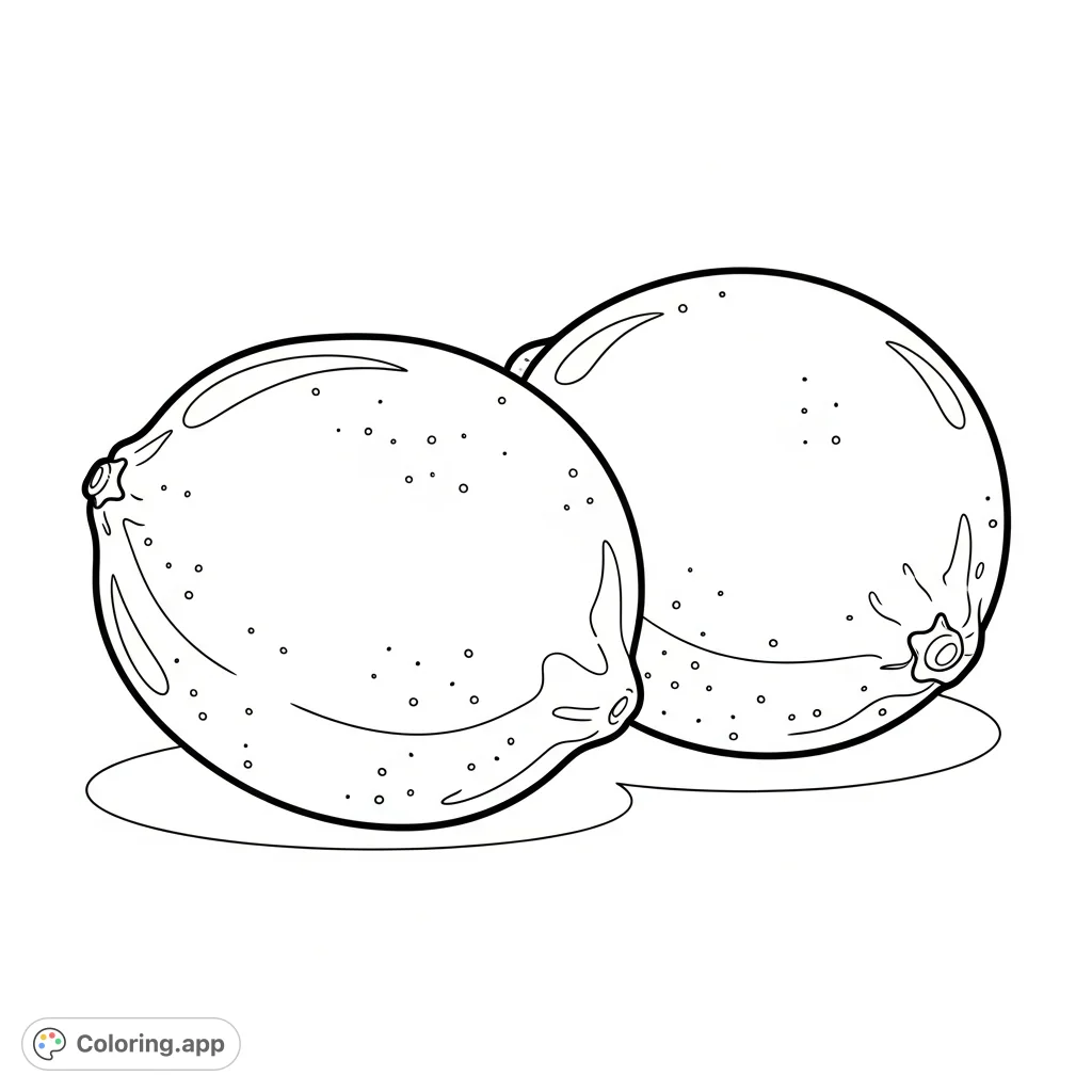 Two Fresh Limes - Coloring.app