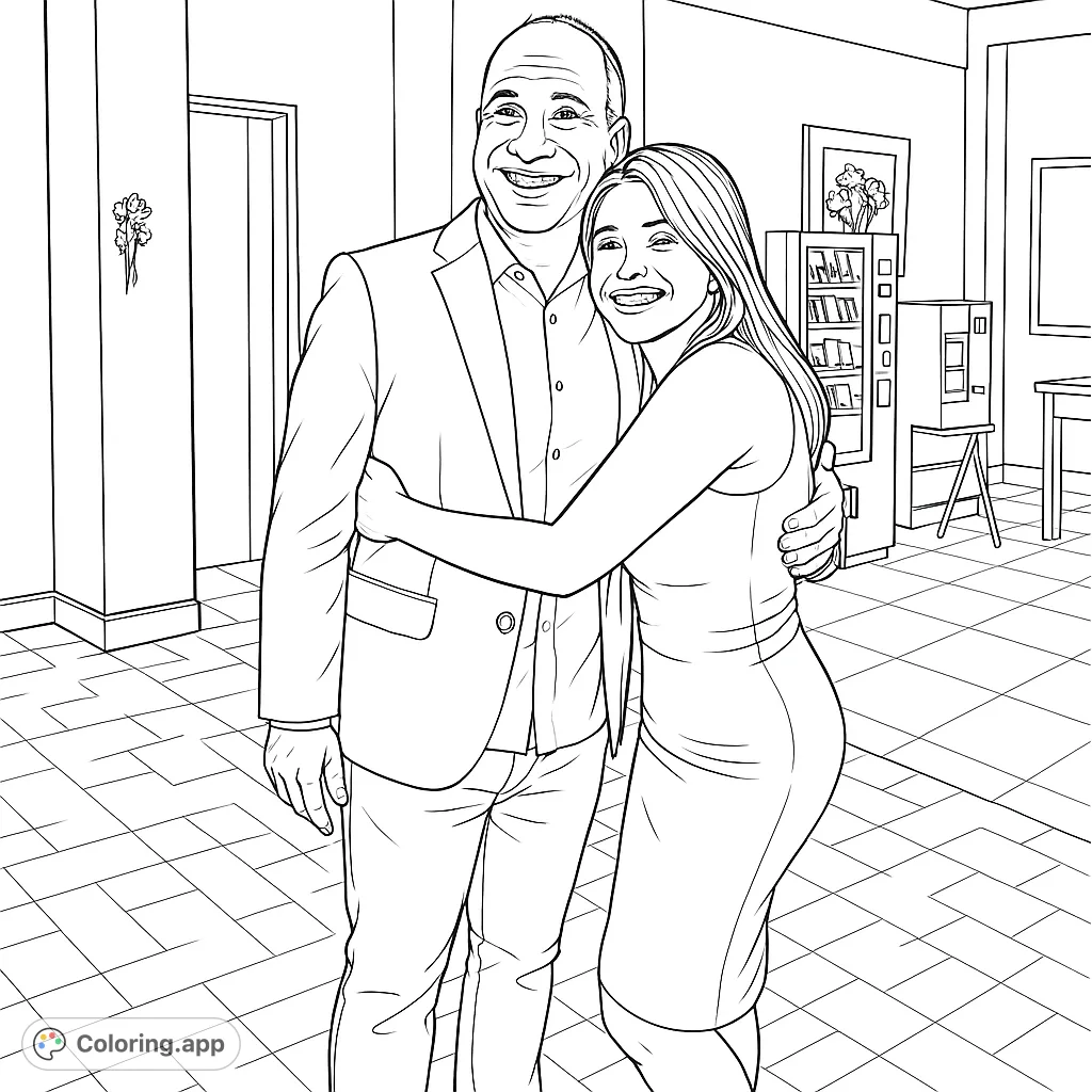 Capture a heartwarming moment with this happy couple embracing. Perfect for celebrating love and connection.