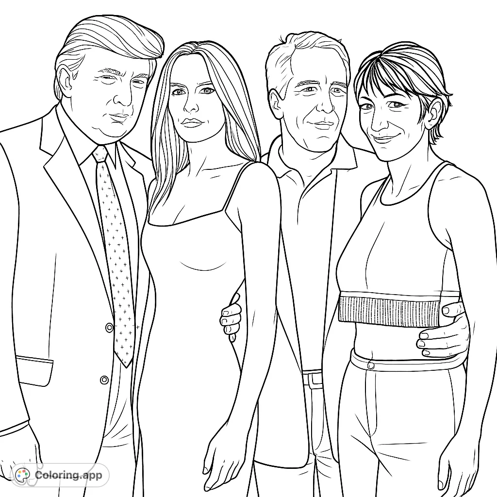 Capture a moment in time with this group portrait featuring four prominent figures. A detailed scene for creative expression and historical reflection.