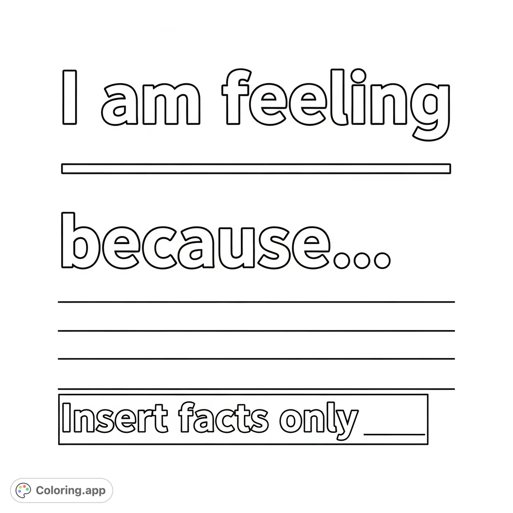 " with space to write, perfect for emotional expression and self-reflection.