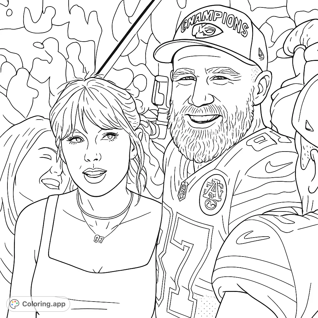 A joyful celebrity couple moment featuring a pop icon and a football star, surrounded by a celebratory crowd. Perfect for fans of music and sports.