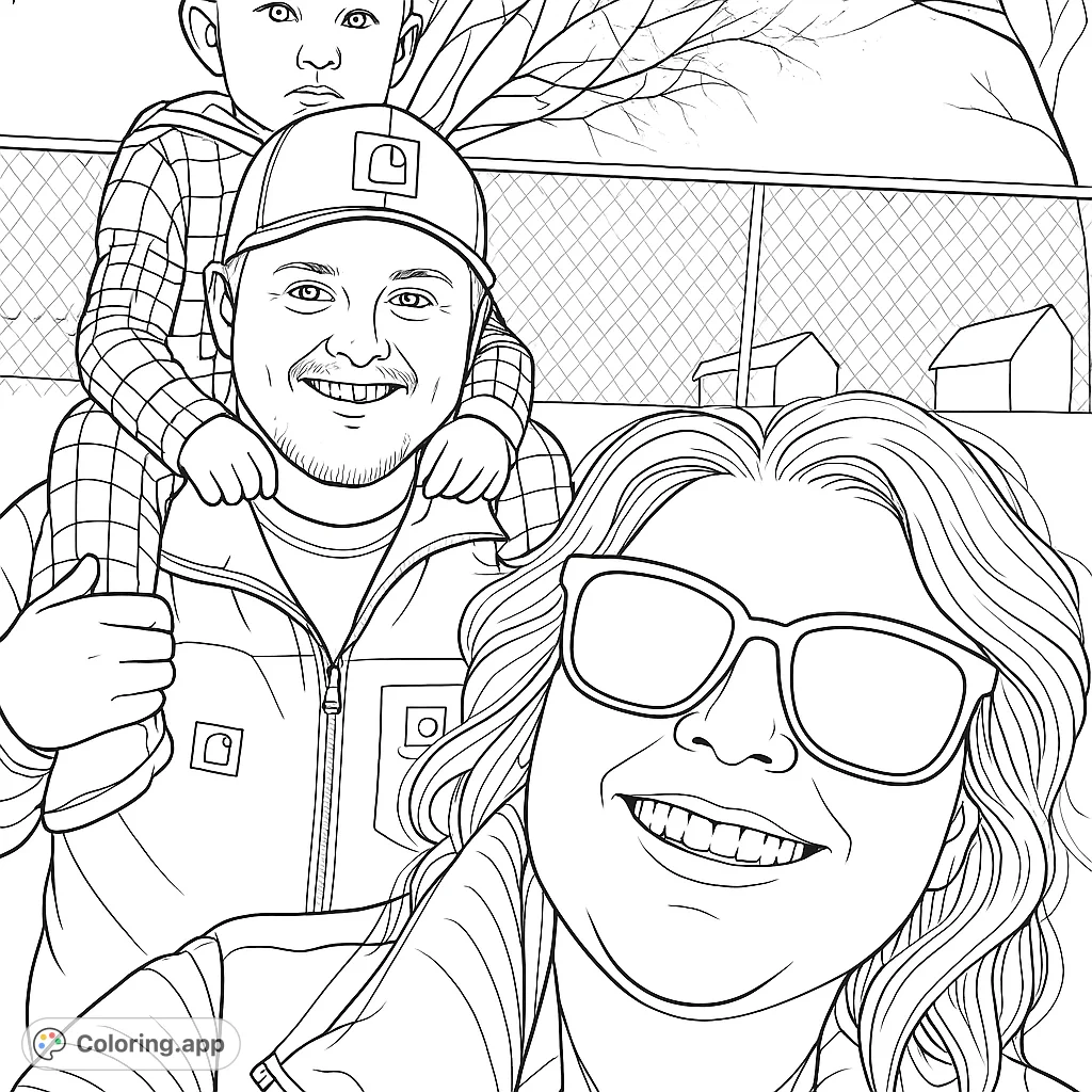 Shoulder Ride Template Family Fun Shoulder Ride - Coloring.app