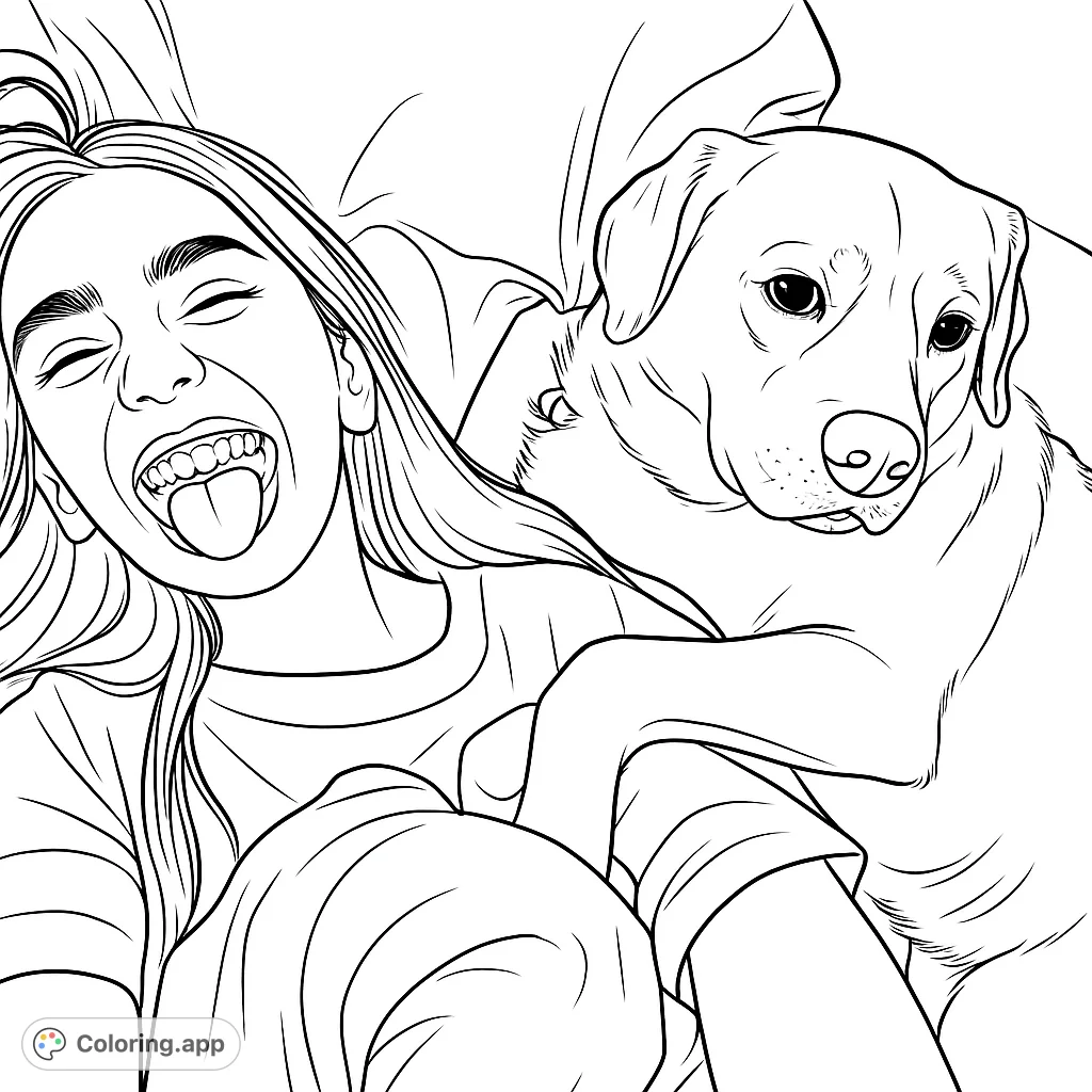 Capture a heartwarming moment of a person and their dog sharing a playful, joyful embrace. Perfect for pet lovers and those who cherish companionship.