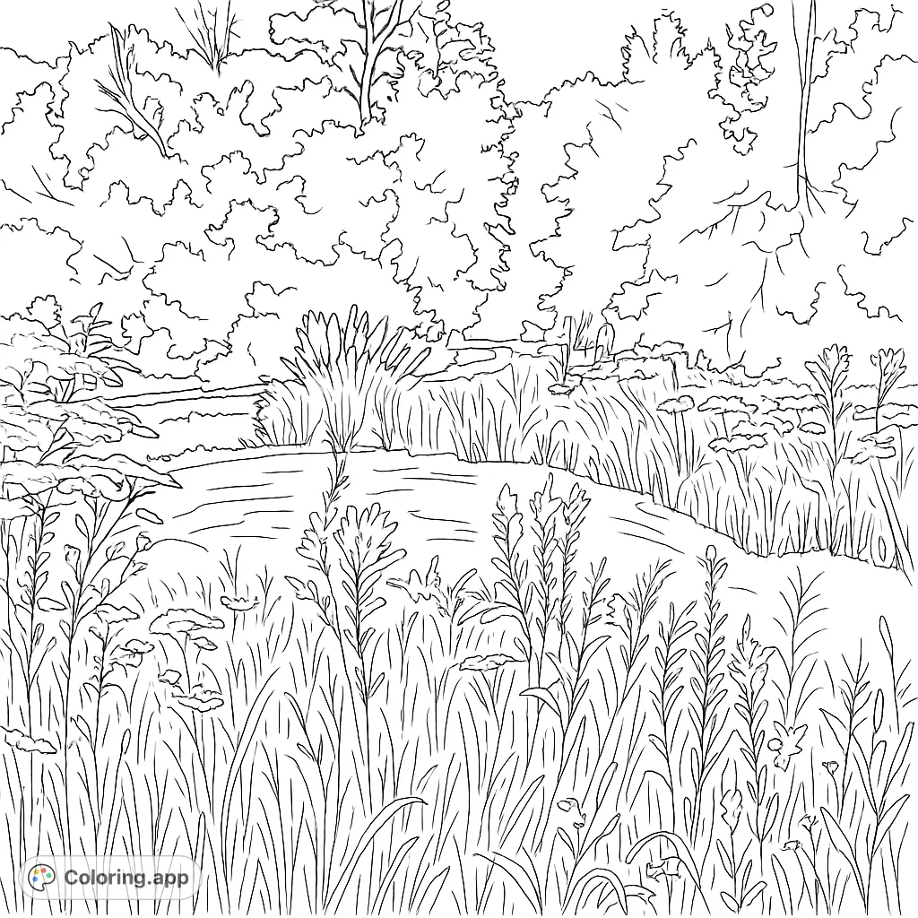 Life Paths Coloring Nature Path Serenity - Coloring.app